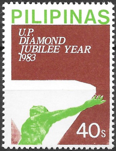Philippine Commemorative Stamp from 1983 - 75th Anniversary University of the Philippines