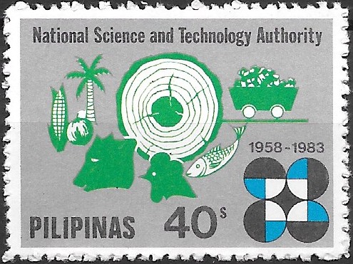 Philippine Commemorative Stamp from 1983 - National Science & Technology Authority