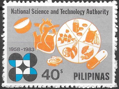 Philippine Commemorative Stamp from 1983 - National Science & Technology Authority