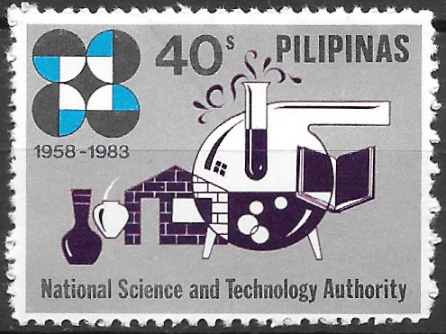 Philippine Commemorative Stamp from 1983 - National Science & Technology Authority