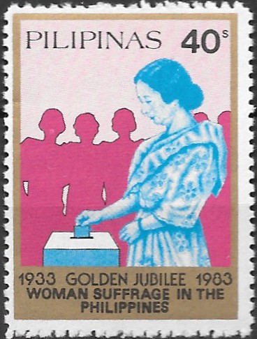 Philippine Commemorative Stamp from 1983 - Women´s Suffrage, 50 Years (1983)