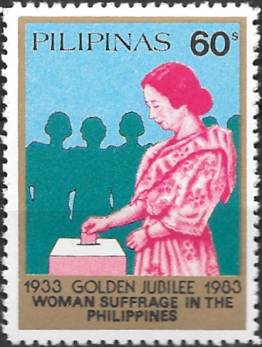 Philippine Commemorative Stamp from 1983 - Women´s Suffrage, 50 Years (1983)