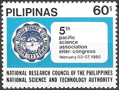Philippine Commemorative Stamp from 1985 - 5th Pacific Science Association Inter-Congress