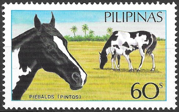 Philippine Commemorative Stamp from 1985 - Philippine Horses