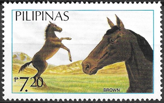 Philippine Commemorative Stamp from 1985 - Philippine Horses