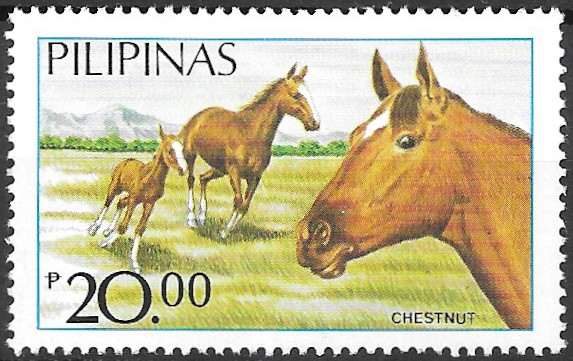 Philippine Commemorative Stamp from 1985 - Philippine Horses