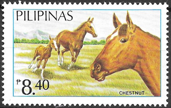 Philippine Commemorative Stamp from 1985 - Philippine Horses