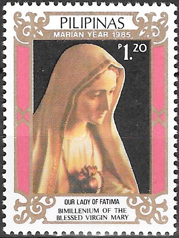 Philippine Commemorative Stamp from 1985 - Virgin Mary Birth Bimillennium