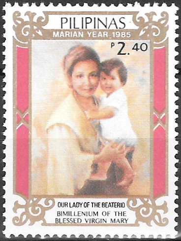 Philippine Commemorative Stamp from 1985 - Virgin Mary Birth Bimillennium