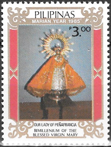 Philippine Commemorative Stamp from 1985 - Virgin Mary Birth Bimillennium