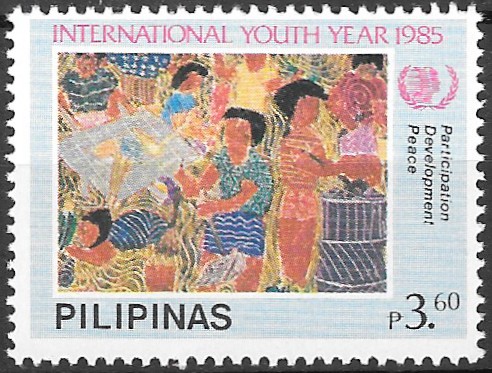 Philippine Commemorative Stamp from 1985 - International Youth Year