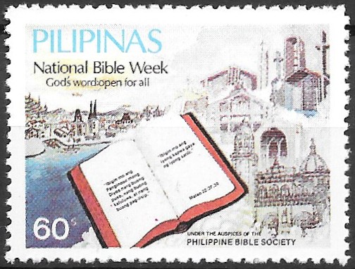 Philippine Commemorative Stamp from 1985 - National Bible Week