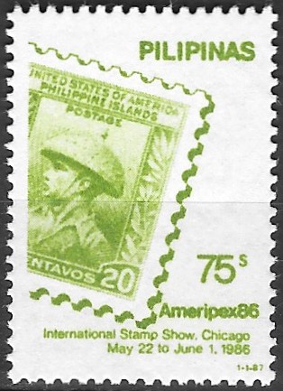 Philippine Definitive Stamp from 1987 - Reissues of 1987