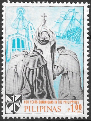 Philippine Commemorative Stamp from 1987 - 400th Anniversary Order of Dominicans