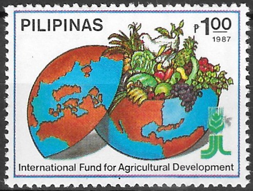 Philippine Commemorative Stamp from 1987 - UN Projects