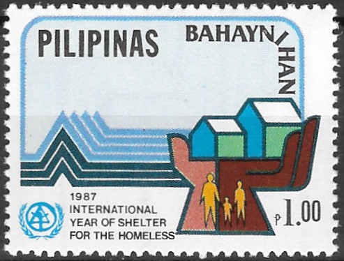 Philippine Commemorative Stamp from 1987 - UN Projects