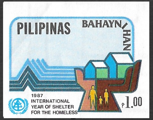 Philippine Commemorative Stamp from 1987 - UN Projects