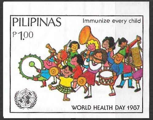 Philippine Commemorative Stamp from 1987 - UN Projects