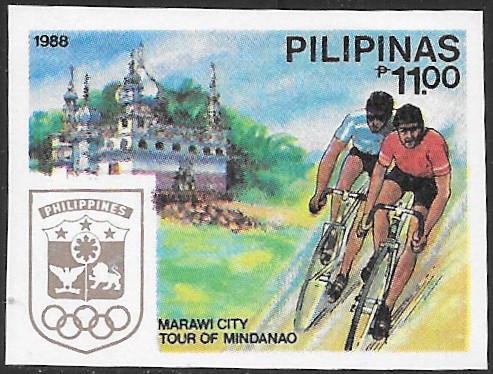 Philippine Commemorative Stamp from 1988 - Philippine Olympic Week