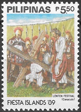 Philippine Commemorative Stamp from 1989 - Fiesta Islands