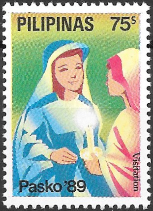 Philippine Commemorative Stamp from 1989 - Christmas 1989