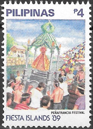 PH 1990A Philippine Commemorative Stamp from 1990 - Fiesta Islands