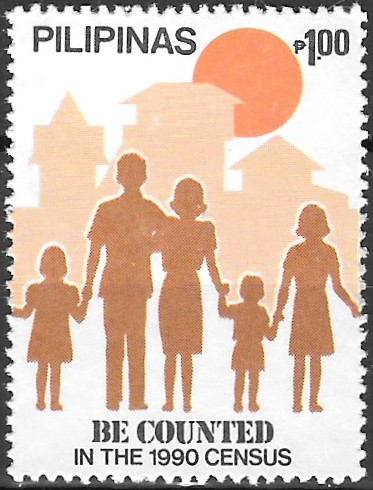 PH 2024 Philippine Commemorative Stamp from 1990 - Census of Population and Housing
