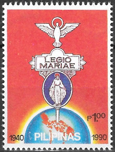 PH 2025 Philippine Commemorative Stamp from 1990 - Legion of Mary, 50th Anniversary