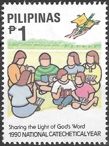 PH 2030 Philippine Commemorative Stamp from 1990 - National Catechetical Year