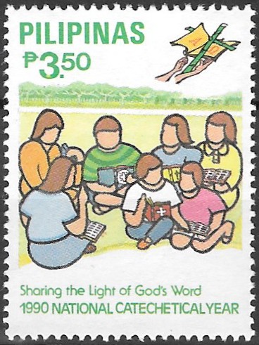 PH 2031 Philippine Commemorative Stamp from 1990 - National Catechetical Year
