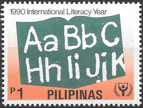 PH 2032 Philippine Commemorative Stamp from 1990 - International Literacy Year