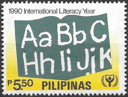 PH 2033 Philippine Commemorative Stamp from 1990 - International Literacy Year