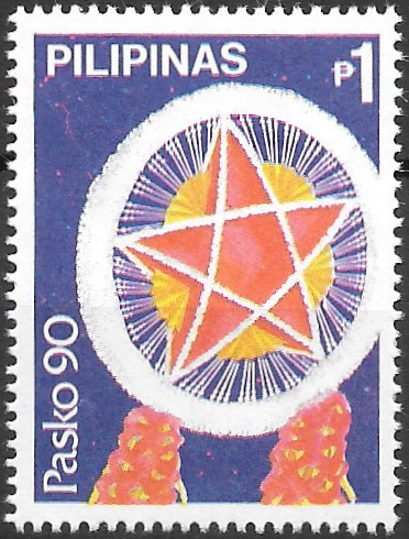 PH 2038d Philippine Commemorative Stamp from 1990 - Christmas 1990