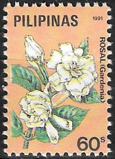 Philippine Definitive Stamp from 1991 - Flowers