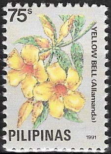 Philippine Definitive Stamp from 1991 - Flowers