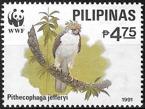 PH 2095 Philippine Commemorative Stamp from 1991 - WWF: Philippine Eagle