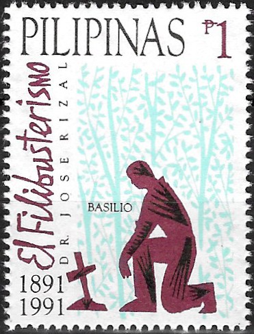 PH 2101a Philippine Commemorative Stamp from 1991 - El Filibusterismo Centenary