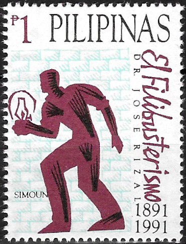 PH 2101b Philippine Commemorative Stamp from 1991 - El Filibusterismo Centenary