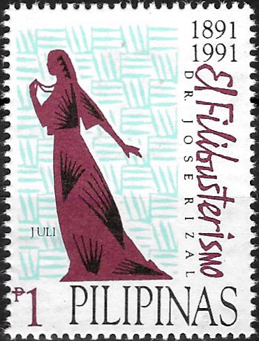 PH 2101d Philippine Commemorative Stamp from 1991 - El Filibusterismo Centenary