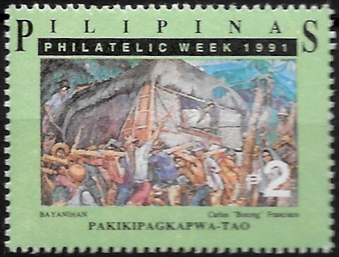 PH 2107 Philippine Commemorative Stamp from 1991 - Philatelic Week