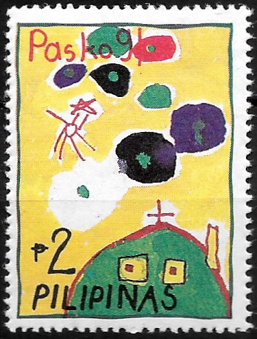 PH 2115 Philippine Commemorative Stamp from 1991 - Christmas 1991