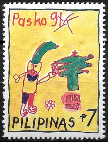 PH 2117 Philippine Commemorative Stamp from 1991 - Christmas 1991