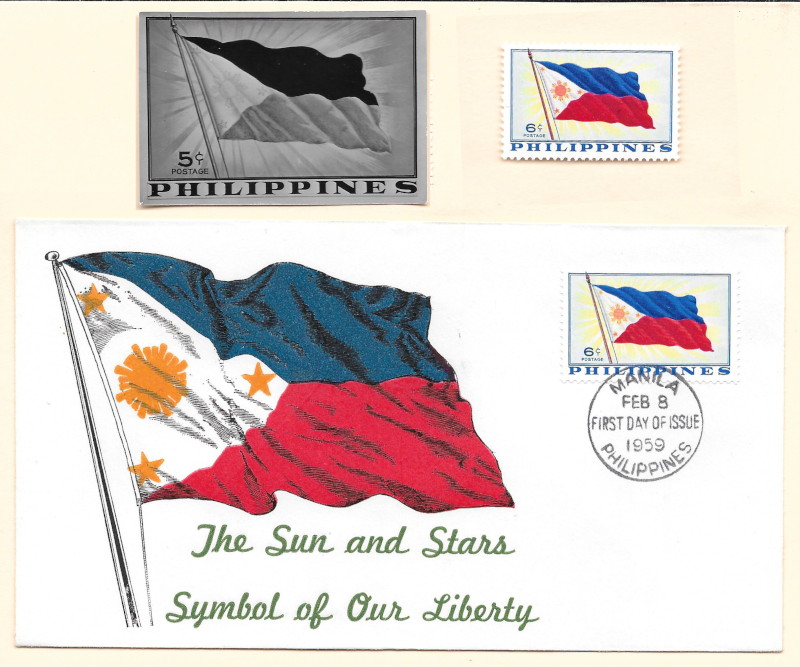 Photo proof, final stamp and first day cover