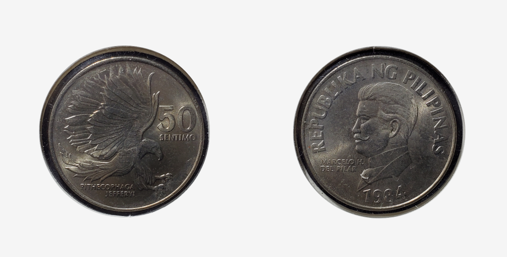 1984 KM242.1 50 sentimos coin