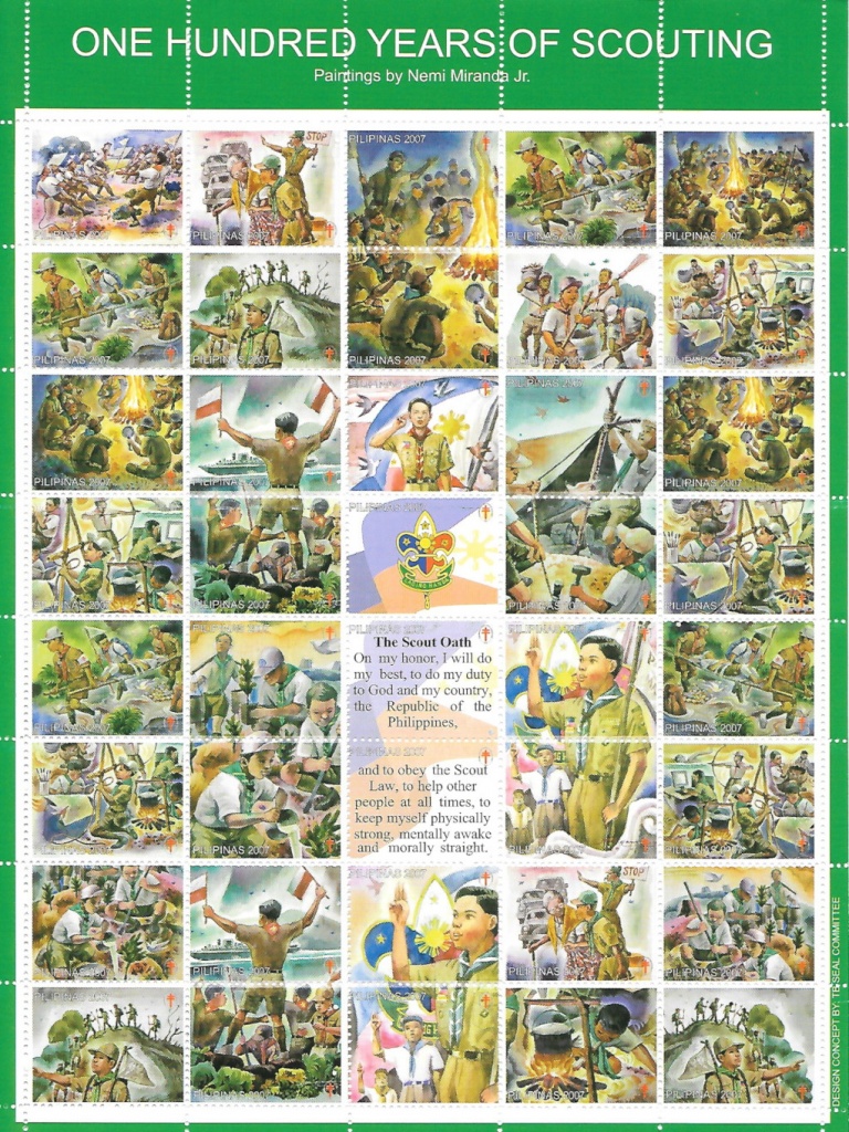 Complete sheet of Christmas Seals from the Philippines - 2007