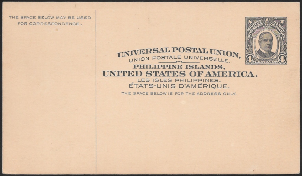 1907 UX10 "McKinley Black, 4c"