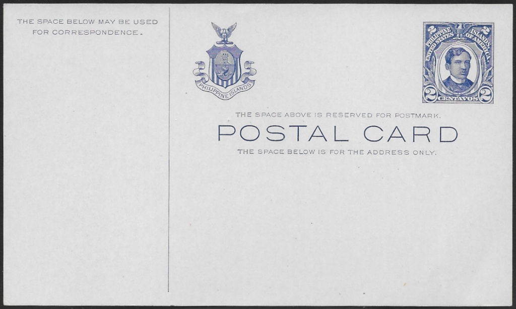 1912 UX11 "Rizal Blue, 2c"