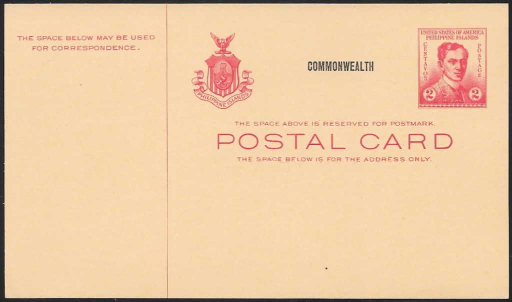 1938 UX17 "Rizal Red, 2c"