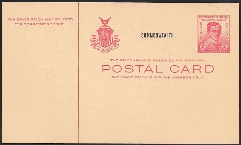 1940 UX18 "Rizal Red, 2c"