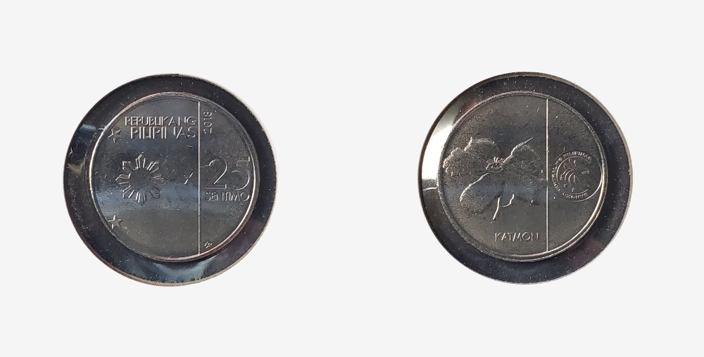 2018 KM299 25 sentimo coin